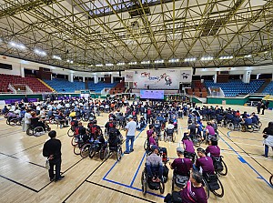 한국척수장애인협회 어울림대회 참석하여 센터 홍보